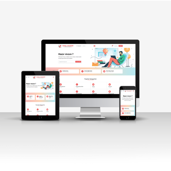 Sanal Akademi Sitesi V1 – Online Kurs, Test ve Video Destekli Eğitim Platformu (Sanal POS Entegreli)