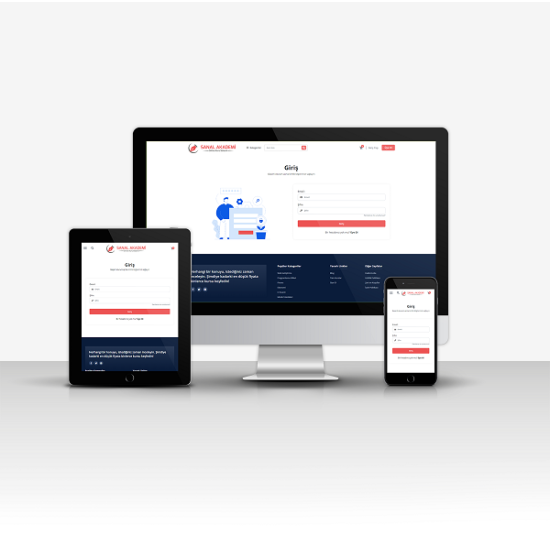 Sanal Akademi Sitesi V1 – Online Kurs, Test ve Video Destekli Eğitim Platformu (Sanal POS Entegreli)