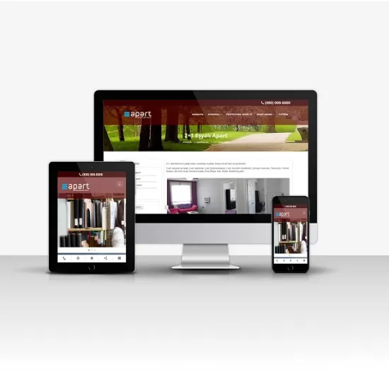 Profesyonel Apart V1 – Mobil Uyumlu, Çoklu Görselli Hazır Apart Web Sitesi