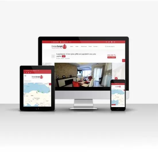 Emlak Sitesi V3 – Responsive Tasarımlı, Gelişmiş Yönetim Panelli Hazır Emlak Sitesi