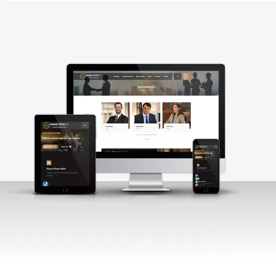 Hukuk Sitesi V2 – Avukatlar İçin Sınırsız Dilli, Mobil Uyumlu Web Sitesi