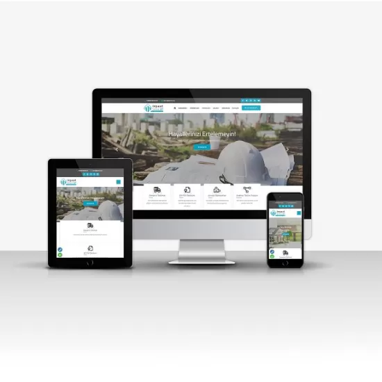 İnşaat Sitesi V8 – Çok Dilli, Proje ve Şube Yönetimli Mobil Uyumlu İnşaat Web Sitesi