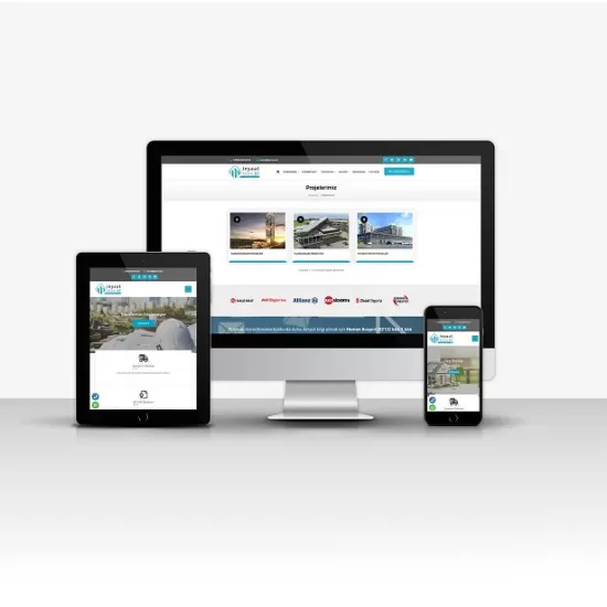 İnşaat Sitesi V8 – Çok Dilli, Proje ve Şube Yönetimli Mobil Uyumlu İnşaat Web Sitesi