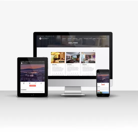 Otel Sitesi V6 – Sınırsız Dilli, Rezervasyon Sistemli Hazır Otel Web Sitesi