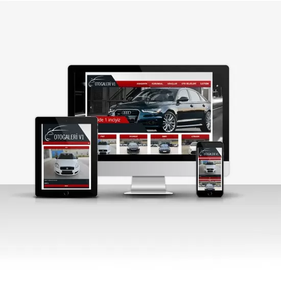 Otogaleri V1 – Mobil Uyumlu ve Kolay Yönetilebilir Hazır Araç Satış Web Sitesi