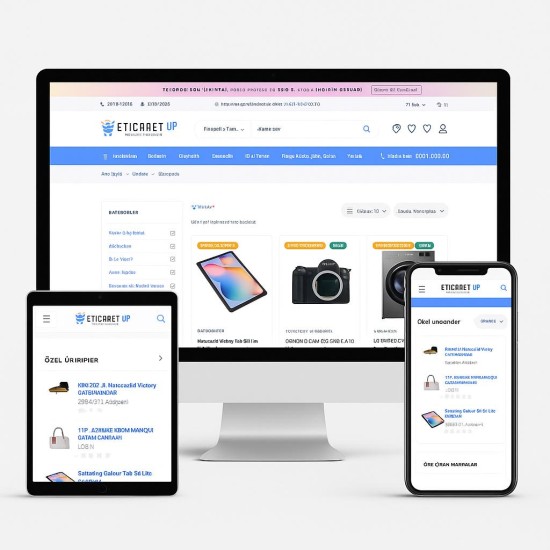 Profesyonel E-Ticaret V7 – Gelişmiş Online Satış Sistemi | PayTR + İyzico + Trendyol Entegreli