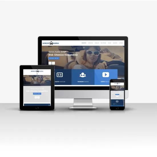 Sürücü Kursu V1 – Başvuru ve Online Ders Destekli SEO Uyumlu Web Sitesi